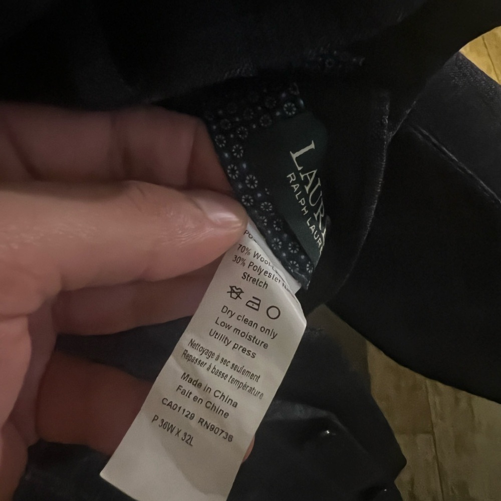 46R Classic Gray Plaid Men's Suit - Ralph Lauren - Picture 4 of 4